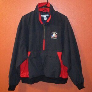 Golf US Open Izod Vintage 1998 Woman X Large Red White Blue Pockets Pullover